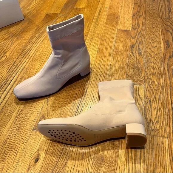 NIB- Pedro Garcia Encina nude 2 way ankle stretch sock ankle boot - Size 36/US 6